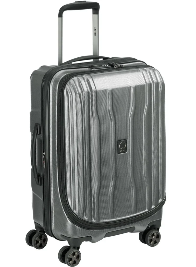 DELSEY Paris Cruise 58 Cm Hardcase 4-Double Wheeled Cabin Luggage Trolley - Platinum